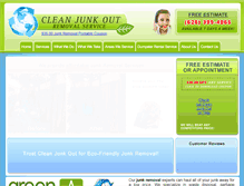 Tablet Screenshot of cleanjunkout.com